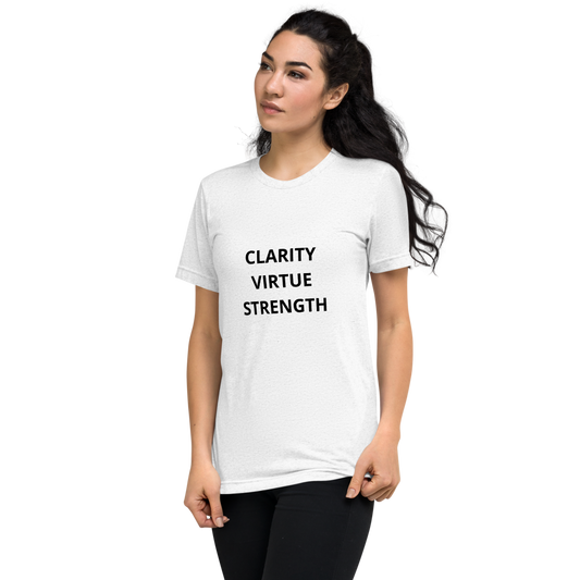 Clarity, Virtue, Strength Unisex classic tee