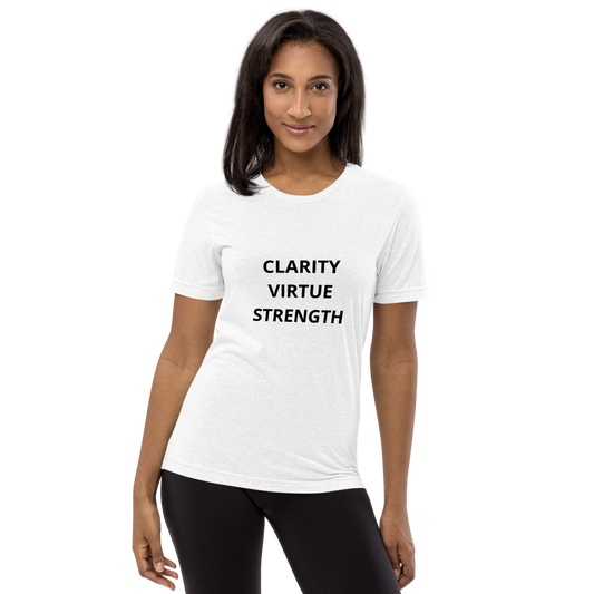 Clarity, Virtue, Strength Unisex classic tee