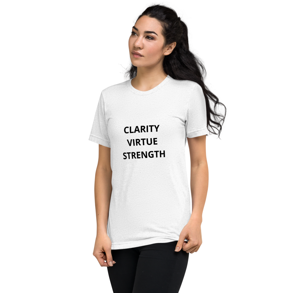 Clarity, Virtue, Strength Unisex classic tee